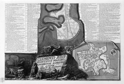 Map of Rome, Part 2 by Giovanni Battista Piranesi